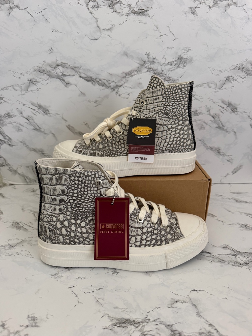 Converse Chuck Taylor First String Croc High Top Shoes All Star Women’s Size 7.5